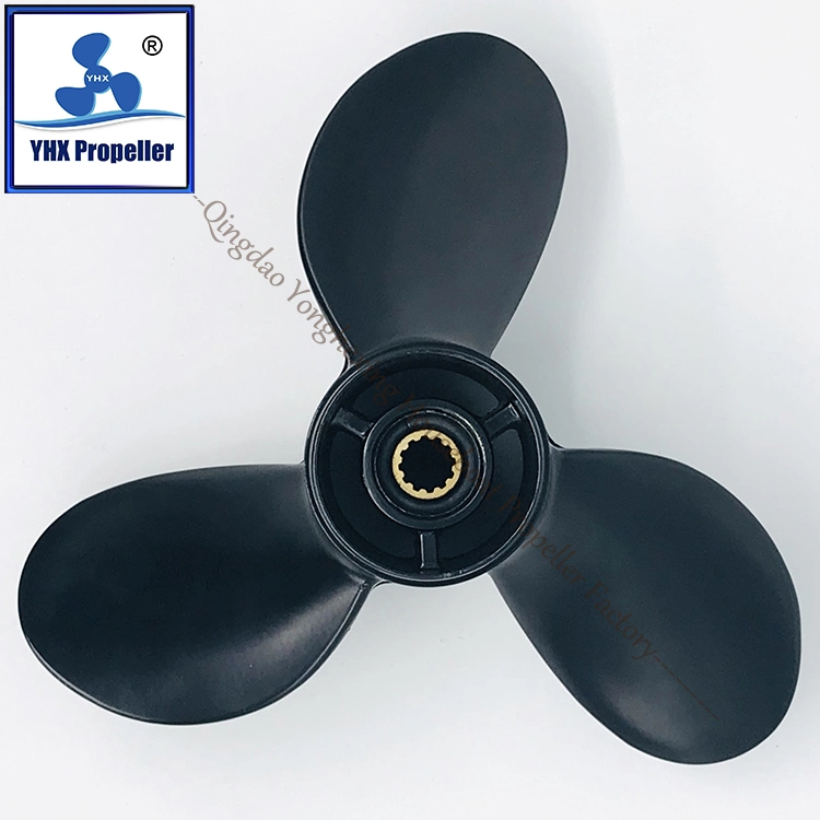 Großhandel Tohatsu / Nissan Aluminium schwarz Größe 8,5 * 9 passende 8HP Außenborder Propeller