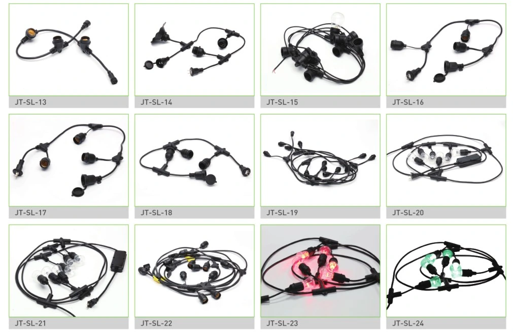 Las luces de la cadena de LED como luces de Navidad&amp; resistente al agua de la luz del patio