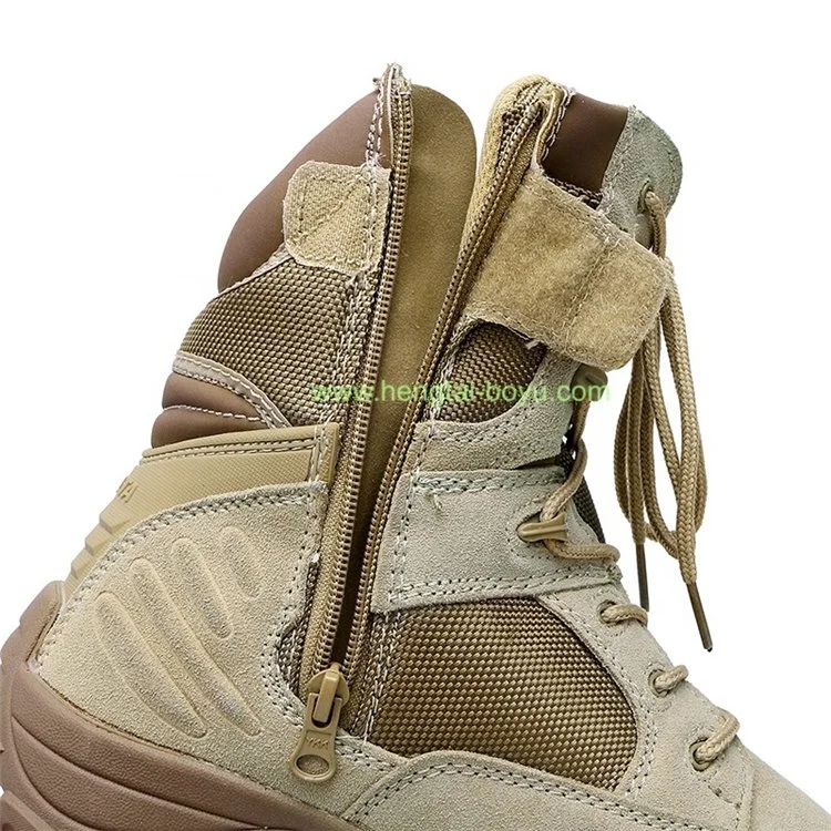 New Design Men Micro Fiber Genuine Leather Combat Army Military Boots for Sale