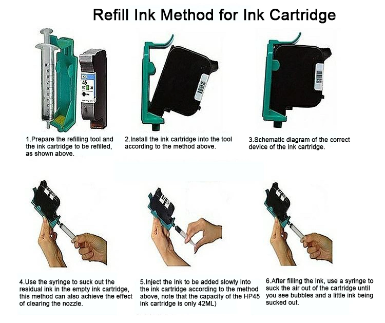 L'encre à base de solvant à séchage rapide pour l'impression Cartouche TIJ2.5