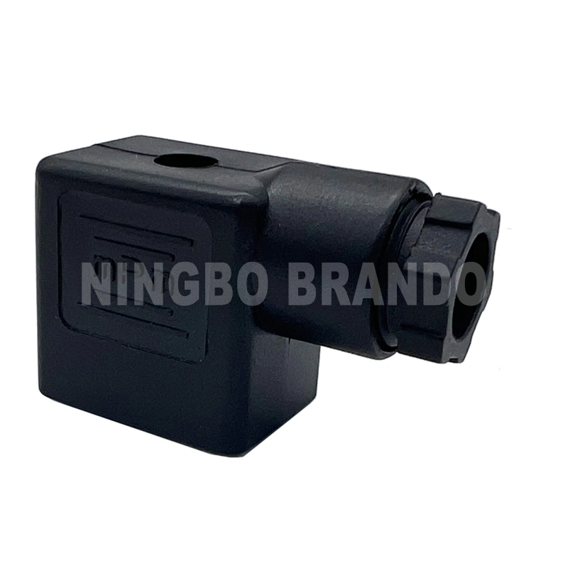 DIN43650B AC DC MPM transparente 11mm con protección IP65 2P+E el conector de la bobina de válvula de solenoide con LED DIN 43650B DIN 43650 Formulario B