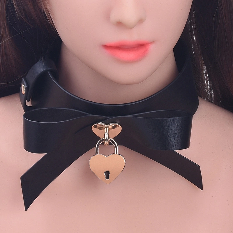 Sm Training Sexy Collar Butterfly Love Collar Bdsm Necklace Bondage Fetish Neckcuffs Sex Wear for Sex Toy