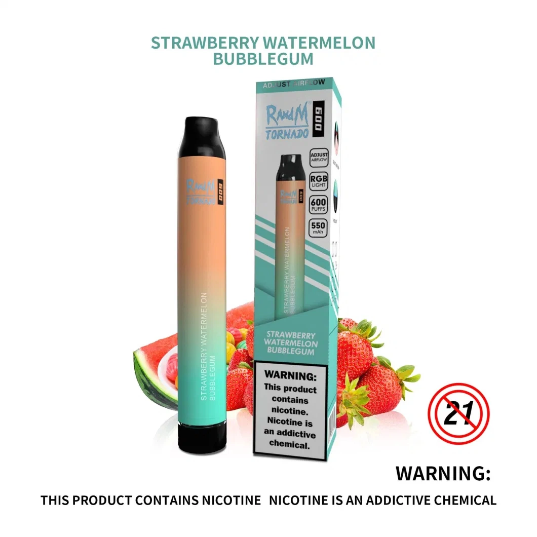 New Arrival Randm Tornado 600 Puff Tpd Disposable E Cigarette