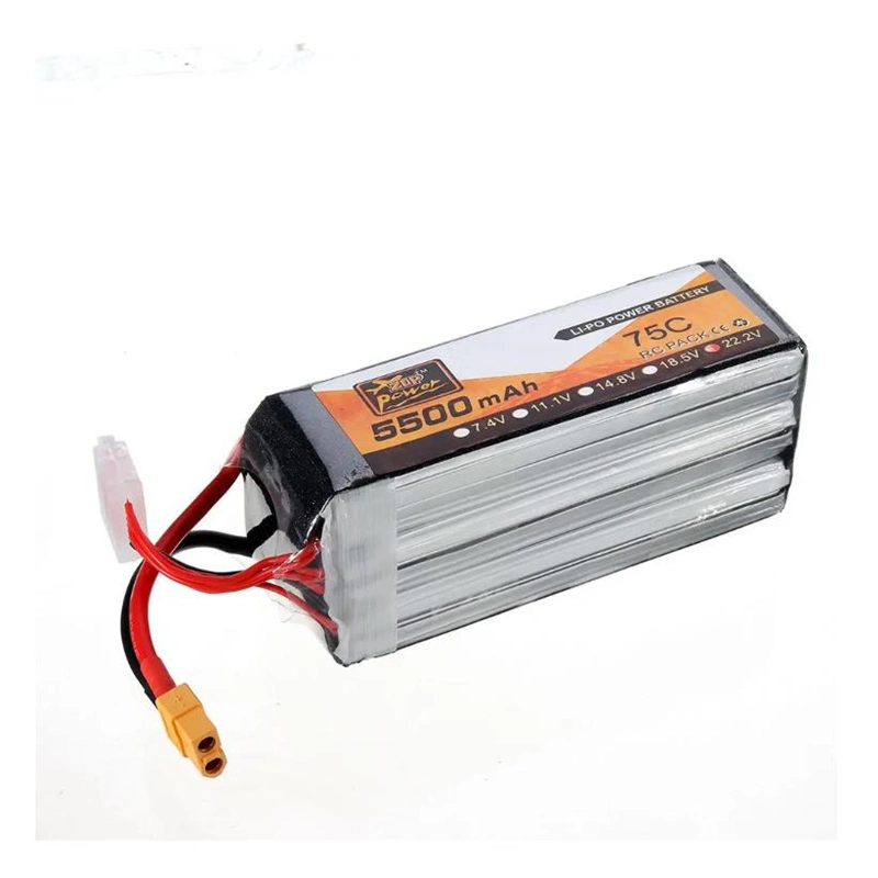 5500mAh 75c 22.2V RC Drone Battery Lipo Batteries with High Speed with Lipo Battery