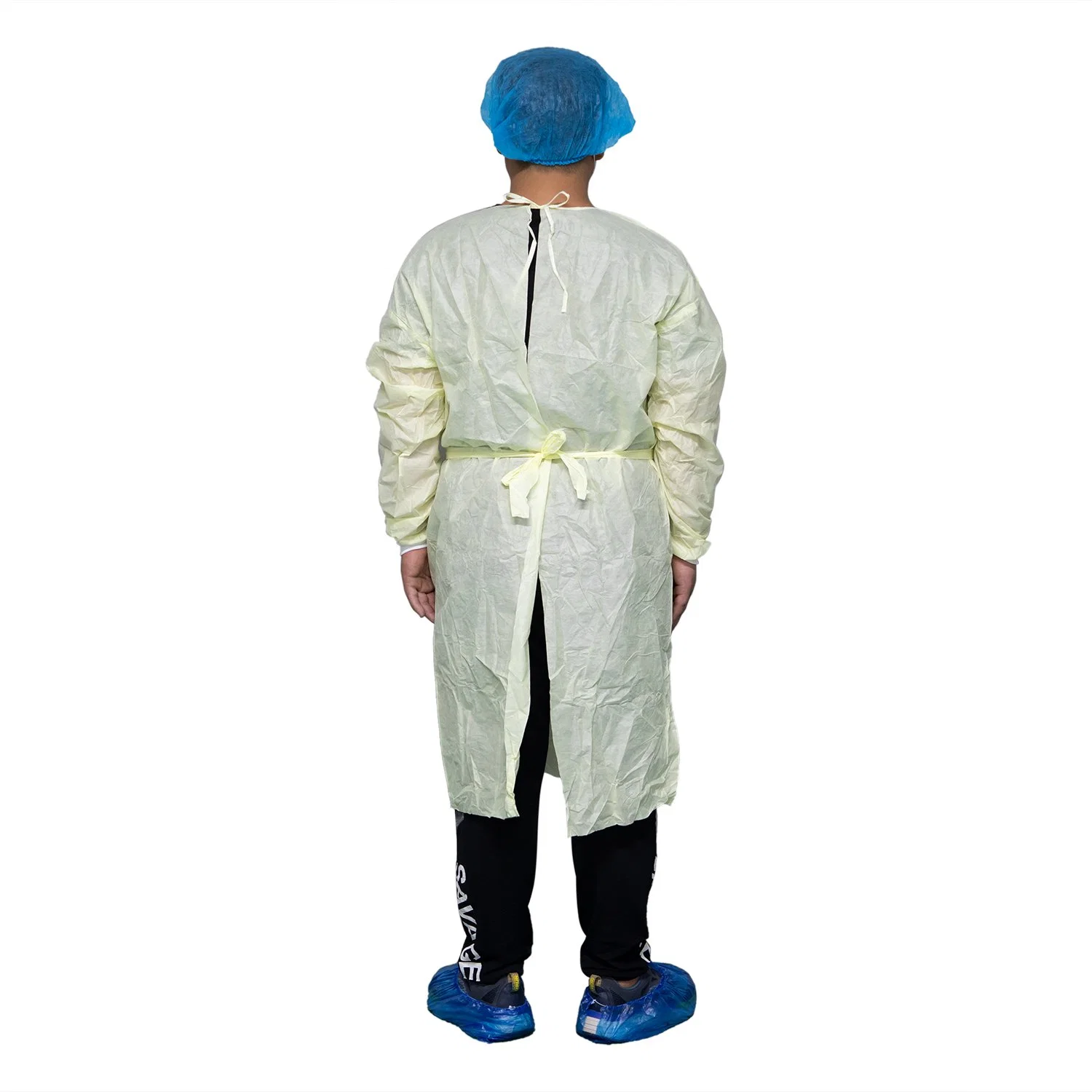 Blue Yellow Green Disposable SMS Non-Woven Isolation Gown Isolation Clothing