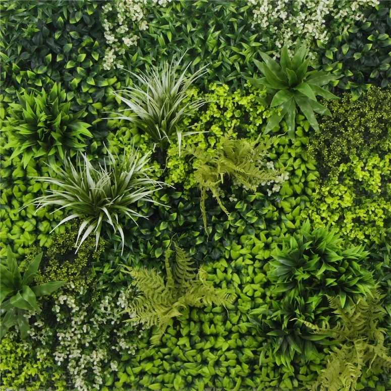 Vegetación de plástico valla artificial para la cobertura del Panel de boj decoración del hotel