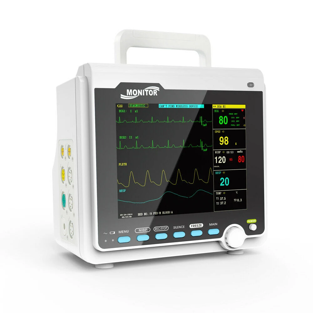Equipo médico Mini portátil pantalla táctil Multi-parámetro Veterinario Monitor