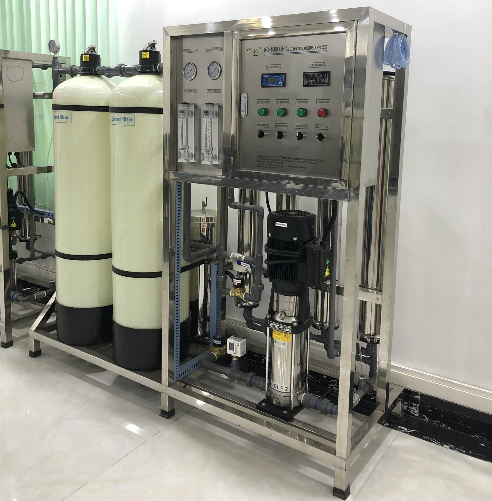 1000L/h de tratamiento de filtración de agua mineral máquina sistema de Ósmosis Inversa RO bebida comercial de la planta de purificación de agua pura con el precio Purificador