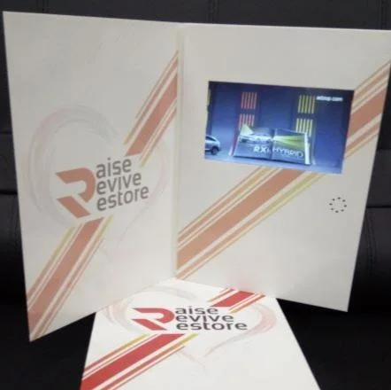 Custom Business Card Video Book 2.4 4.3 5 7 10 Inch IPS HD Screen Digital Mailer LCD Video Brochure