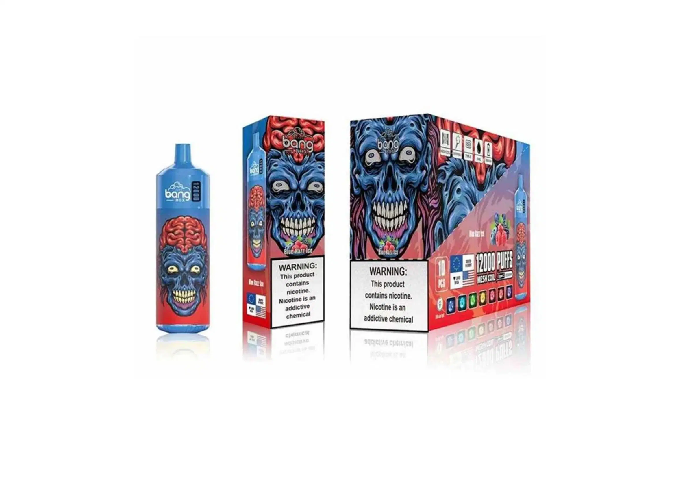 Les nouvelles tendances de gros bang Box 12000 Mesh Vape narguilé Prix de gros de la bobine vaporisateur stylo personnalisé