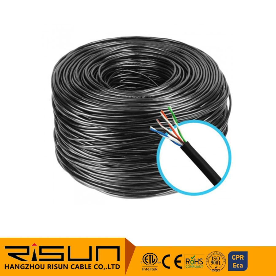 El cable Cat. 5E U/UTP de 100% de cobre LSZH 305m. Blanco CPR la cepa de cable de red