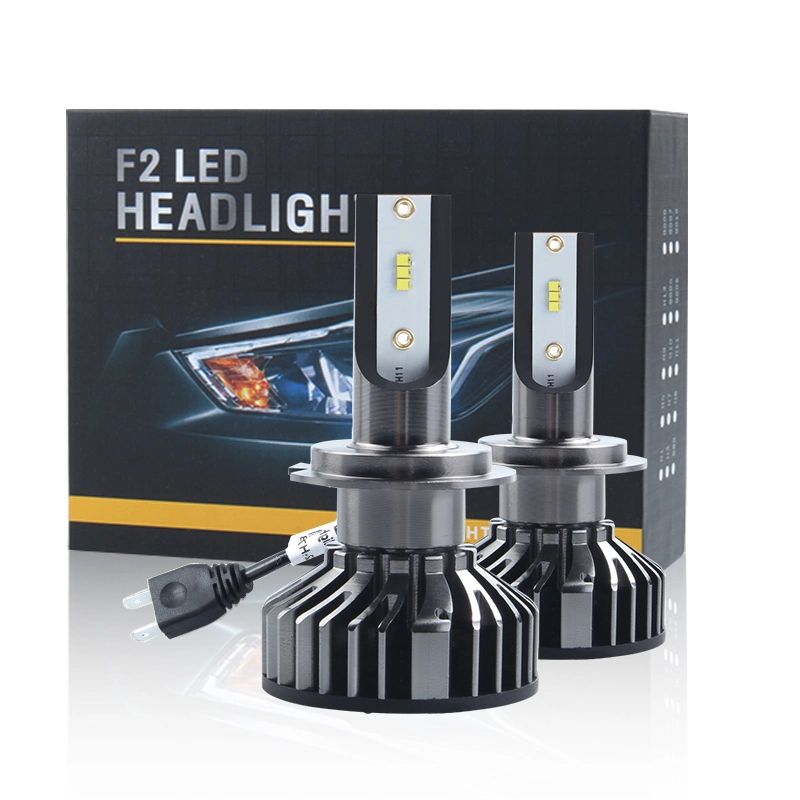 Haizg F2 Zes LED Headlight 6000K H4 H11 Unsiveral Car LED Lamp