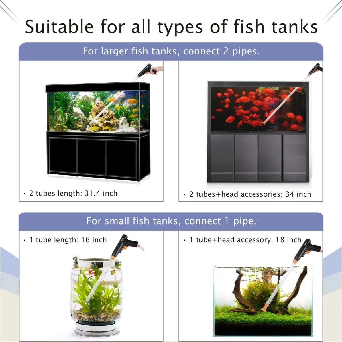 Hand Tool Set Multifunctional Cleaning Fish Tanks