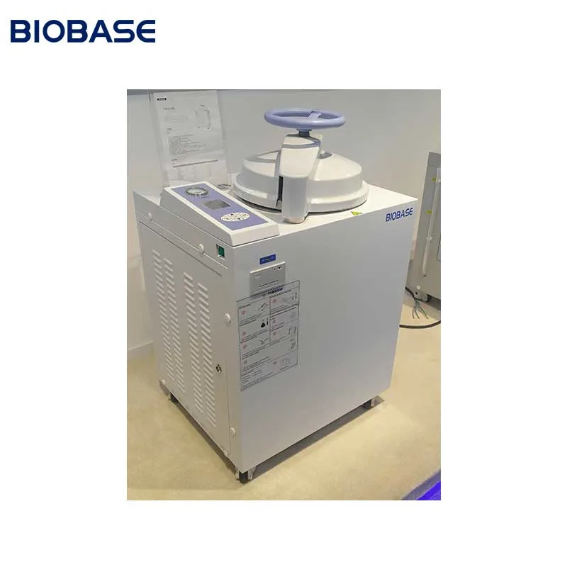 Desinfección con autoclave médico BioBase 100L esterilizador vertical a vapor de alta presión