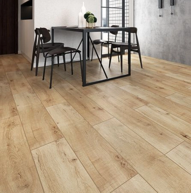 Modern Flooring Building Material Big Wood Floor Tiles AC4 E1 Grade HDF Oak German Technology Waterproof 8mm 12mm Laminate Flooring Covering for Shipping Mall