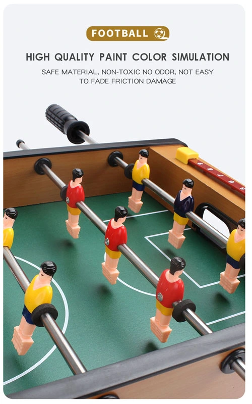 Indoor Sports Toys Football Toy Table Wooden Football Board Games Wooden Children&prime; S Entertainment Educational Toys