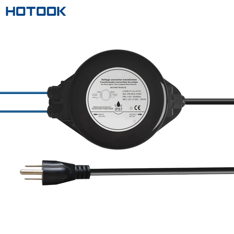 Hotook Step Down transformador Toroidal 110 V / 220 V a 12 V IP67 impermeável Fonte de alimentação para iluminação da Piscina subaquática