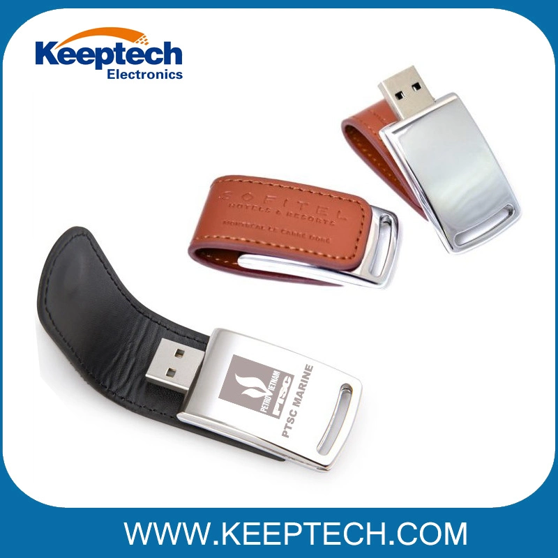 2018 Delicate Leather USB Flash Drive for Noble Gift