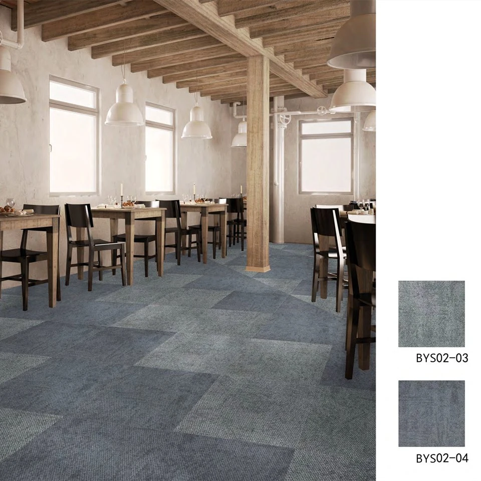 Fashion Simple Environmentally Friendly Office Carpet Tile Carpet Nylon PVC Bottom Carpet