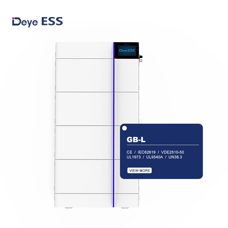 Module bloc-batterie Deye ESS GB-L LiFePO4 102.4V 40ah Solar Batterie de stockage d'énergie