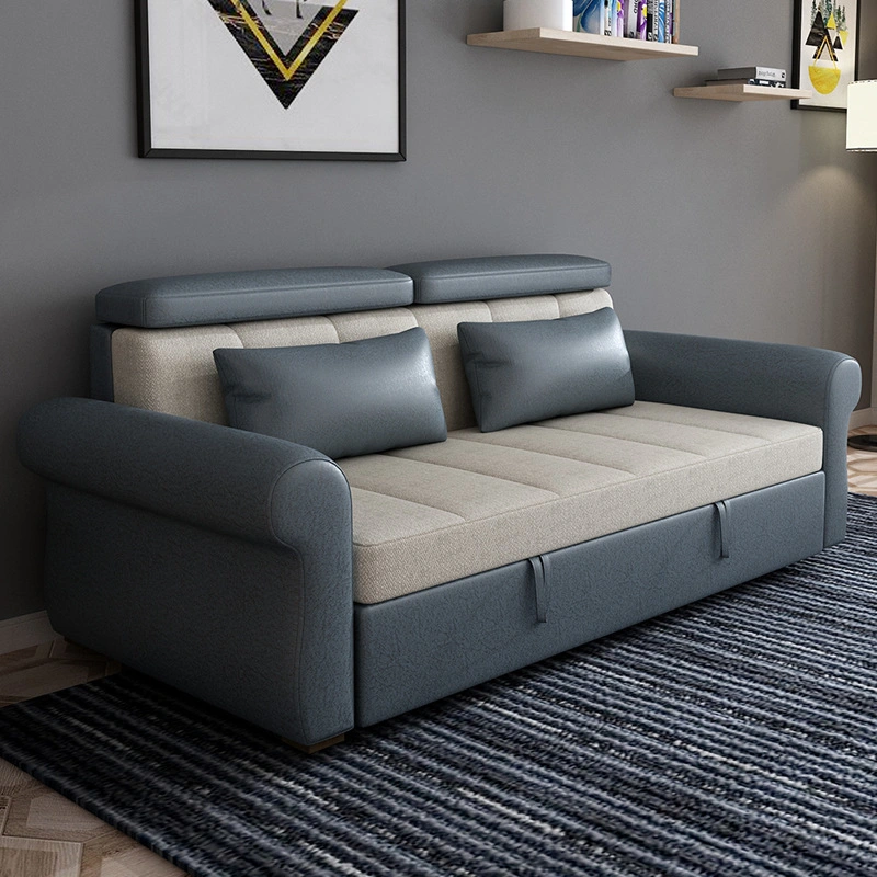 Sofá cama plegable de tela de muebles de salón sofá-cama plegable, sofá cama de tejido de la tecnología
