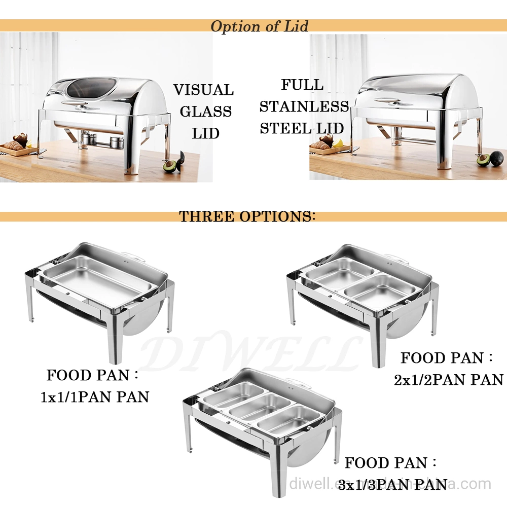 Buffet Equipment Stainless Steel Restaurant Stove Food Warmer Kitchen Ware Chafing Dish