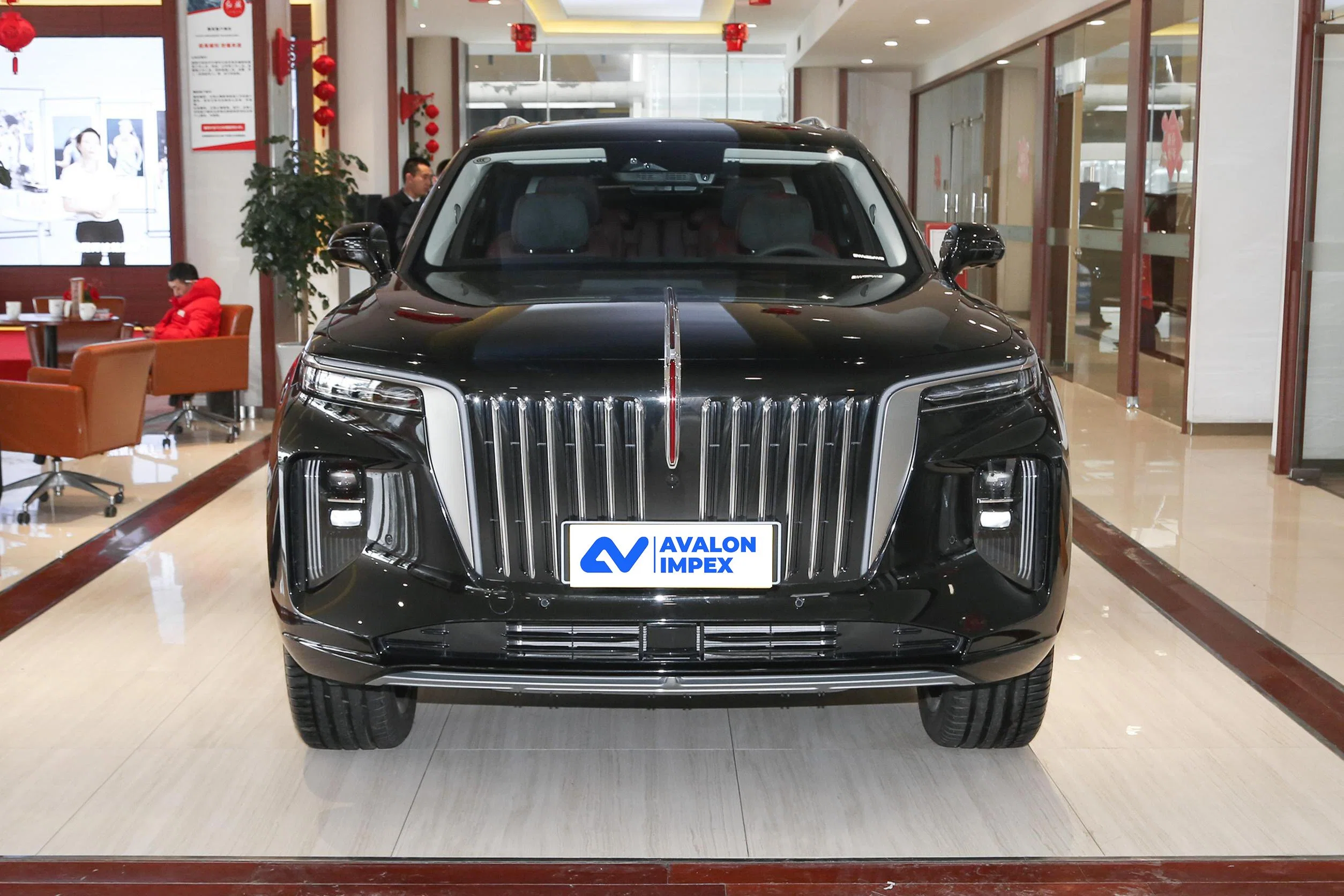 Black SUV EV Electric Cars Hongqi E-HS9 Made in China