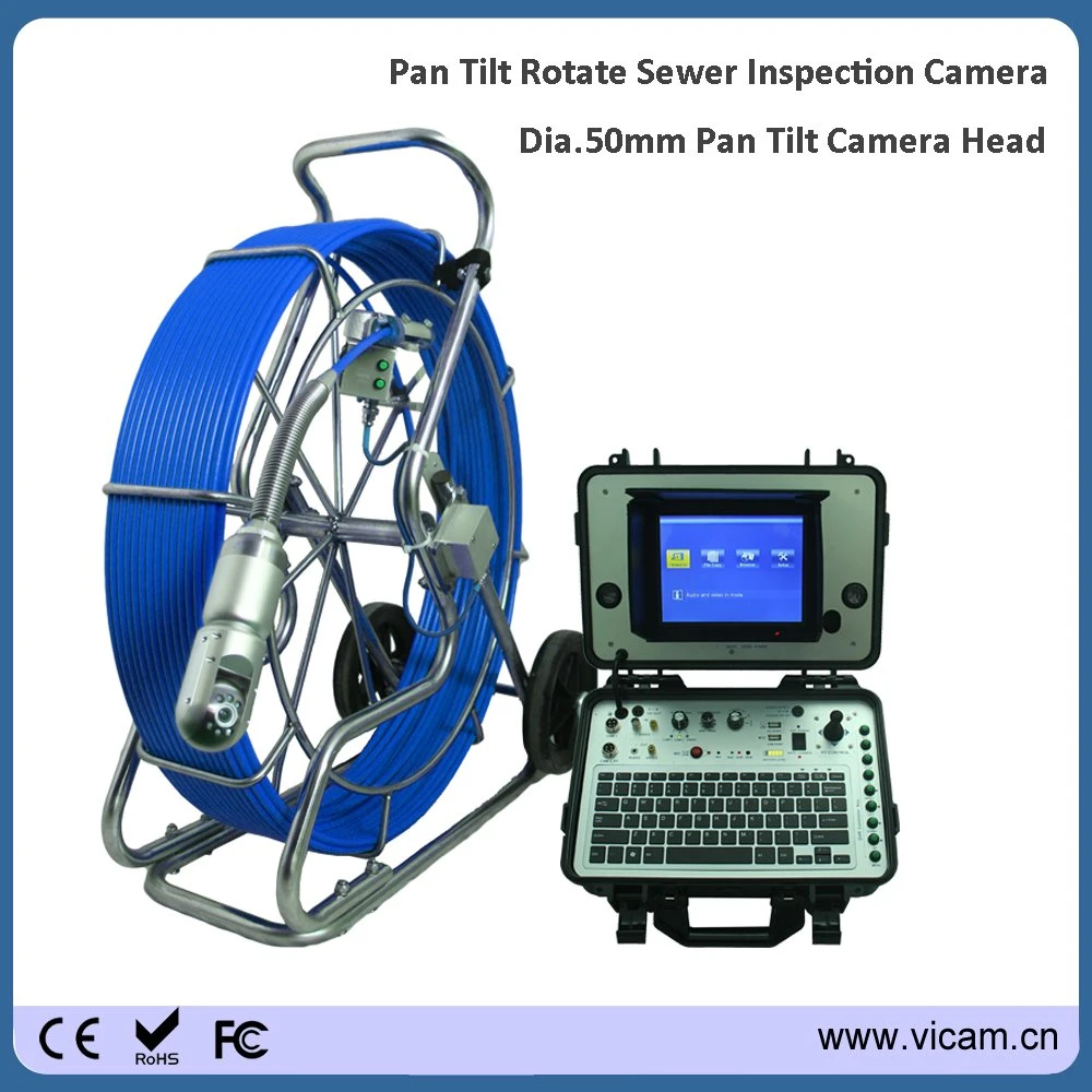 60m Diameter 11mm Cable Reel Sewer Pipe Video Inspection Camera surveillance Camera