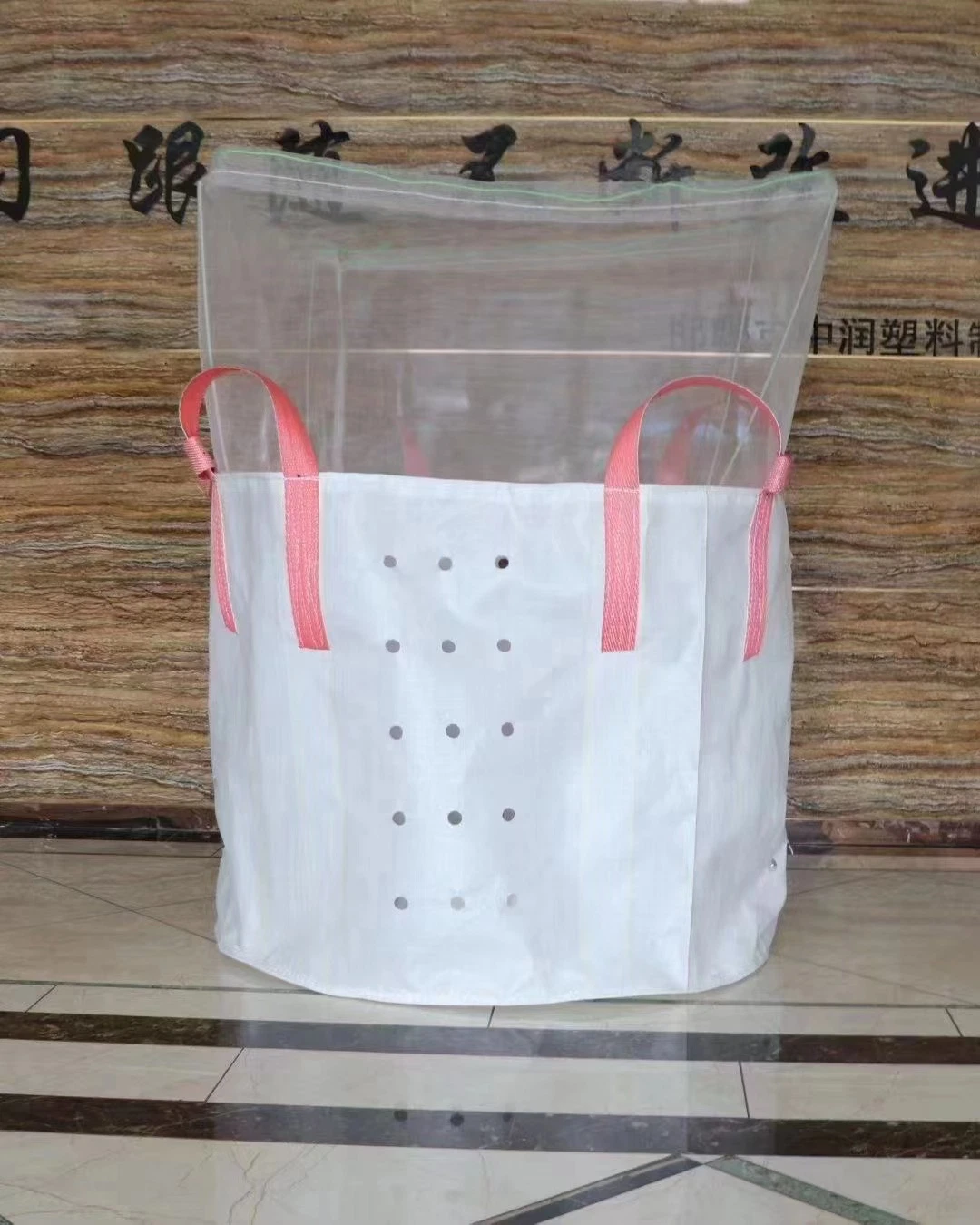 Breathable Fabric Body FIBC Manufacturer 1 Ton Bag Net PP Material