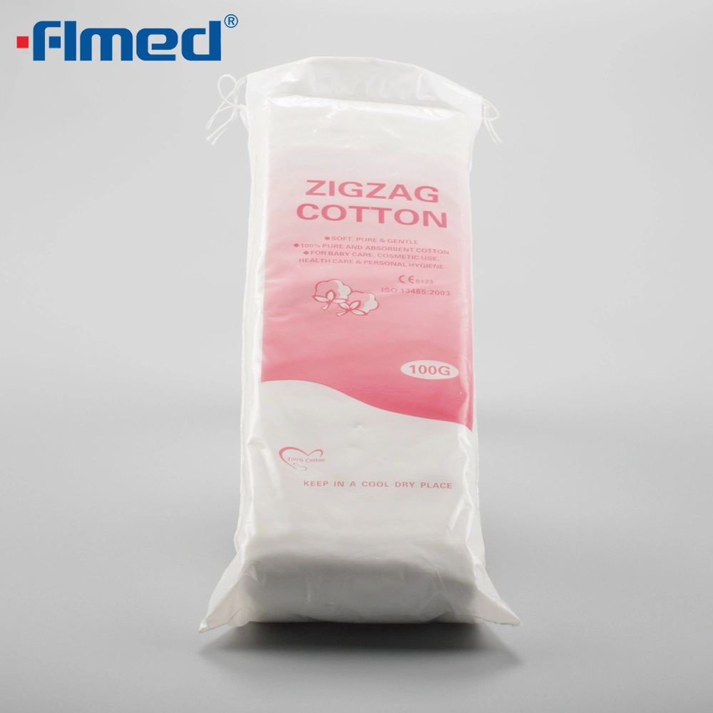 China Wholesale Disposable Medical Supply Products Absorbent Zigzag Cotton