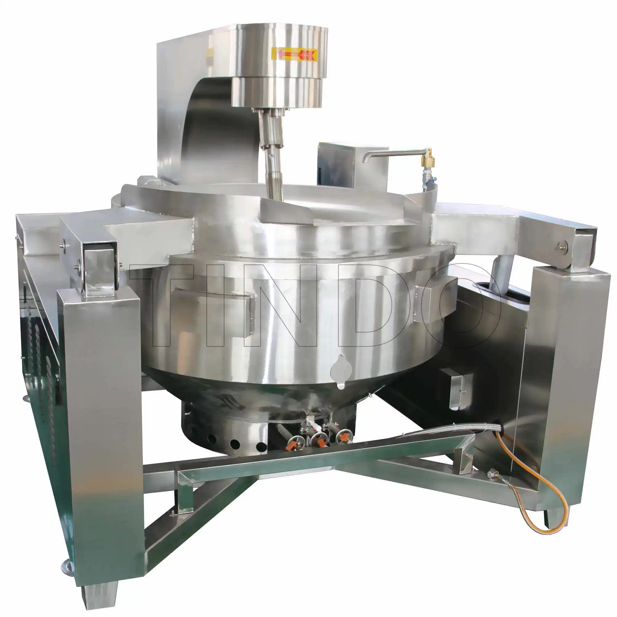 Stainless Steel 50L/100L/200L/300L/400L/500L/600L Food Mixing Cooking Jacket Kettle with Agitator Industrial Porridge Soup Boiler