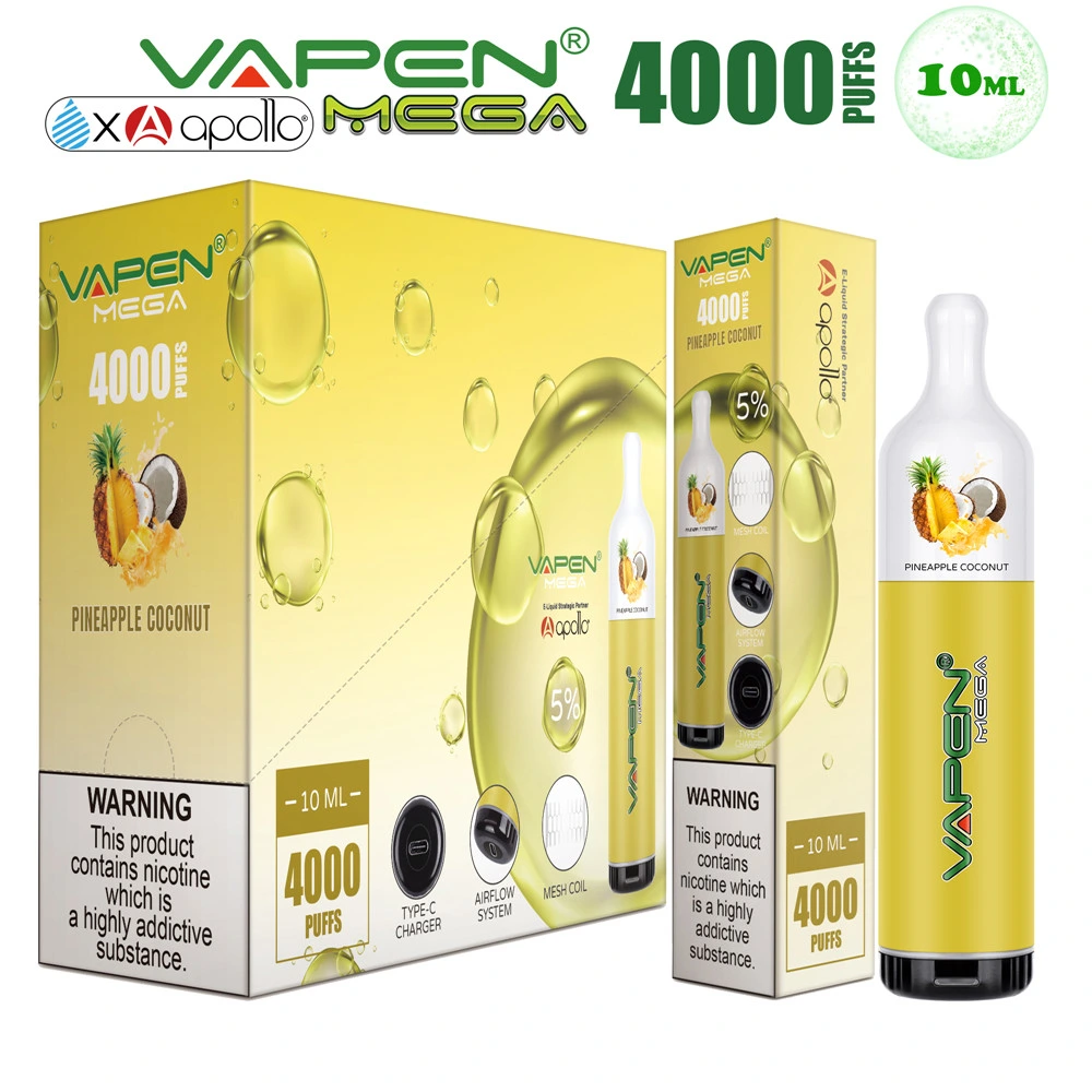 Vapen 600mAh Rechargeable Randm Pod Custom Vaporizer Pen Empty Vape Cartridge 4000 Puffs Advanced Mesh Coil Poco Disposable/Chargeable Vapes