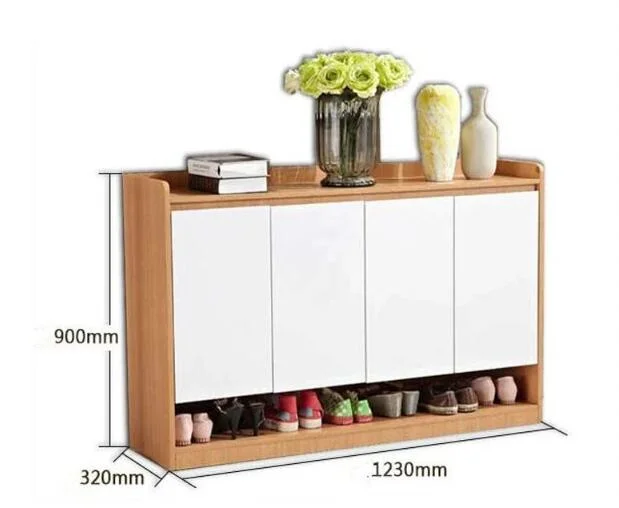 Wooden Shoes Rack Shoe Shelf of Living Room Furniture