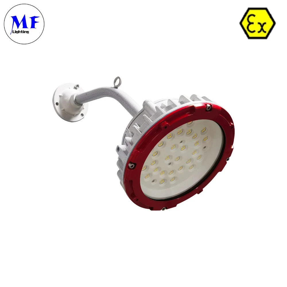 Preço de fábrica alumínio 40 W IP66 IK08 certificação ATEX Light Mining Luz à prova de explosão LED à prova de explosão à prova de explosão