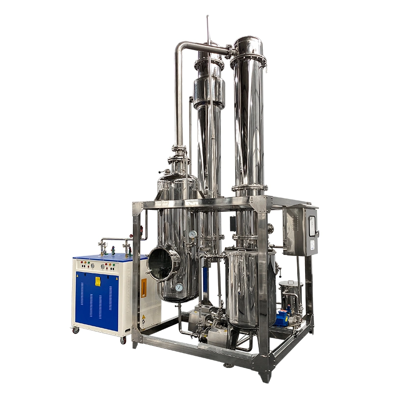 Equipo de evaporador de extracción del concentrador de película anticaída de baja temperatura