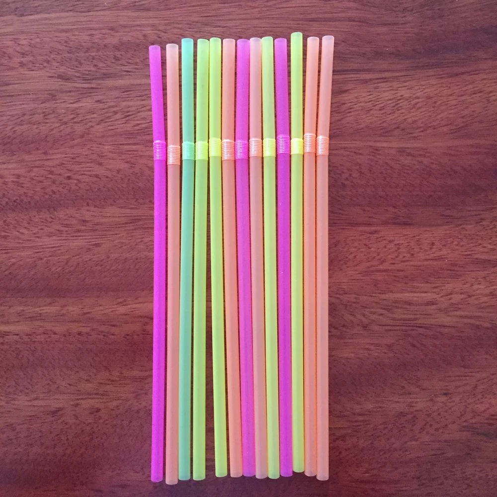 Reusable Biodegradable PLA Flexible Drinking Straws with Nude Packing for Families and Restaurants