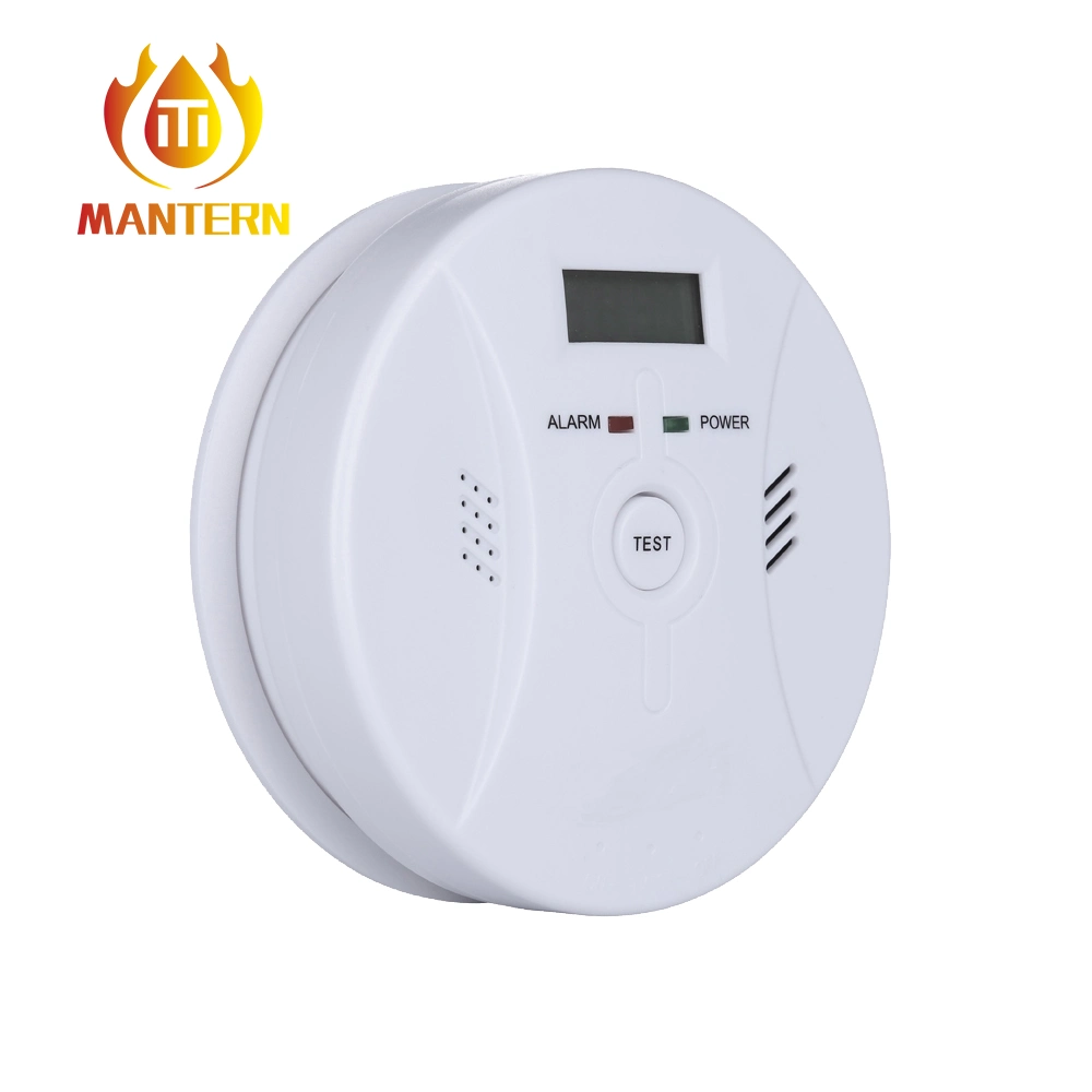 Home Security LCD Carbon Monoxide Detector 3 X 1.5V Battery Poisoning Alarm Detector