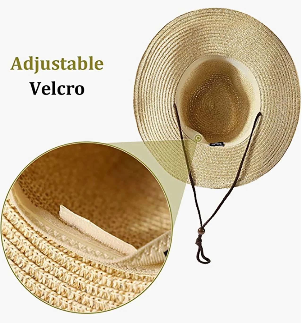 Unisex Fashion Travel Cowboy Stylish Decoration Adjustable-String Foldable Straw Hat