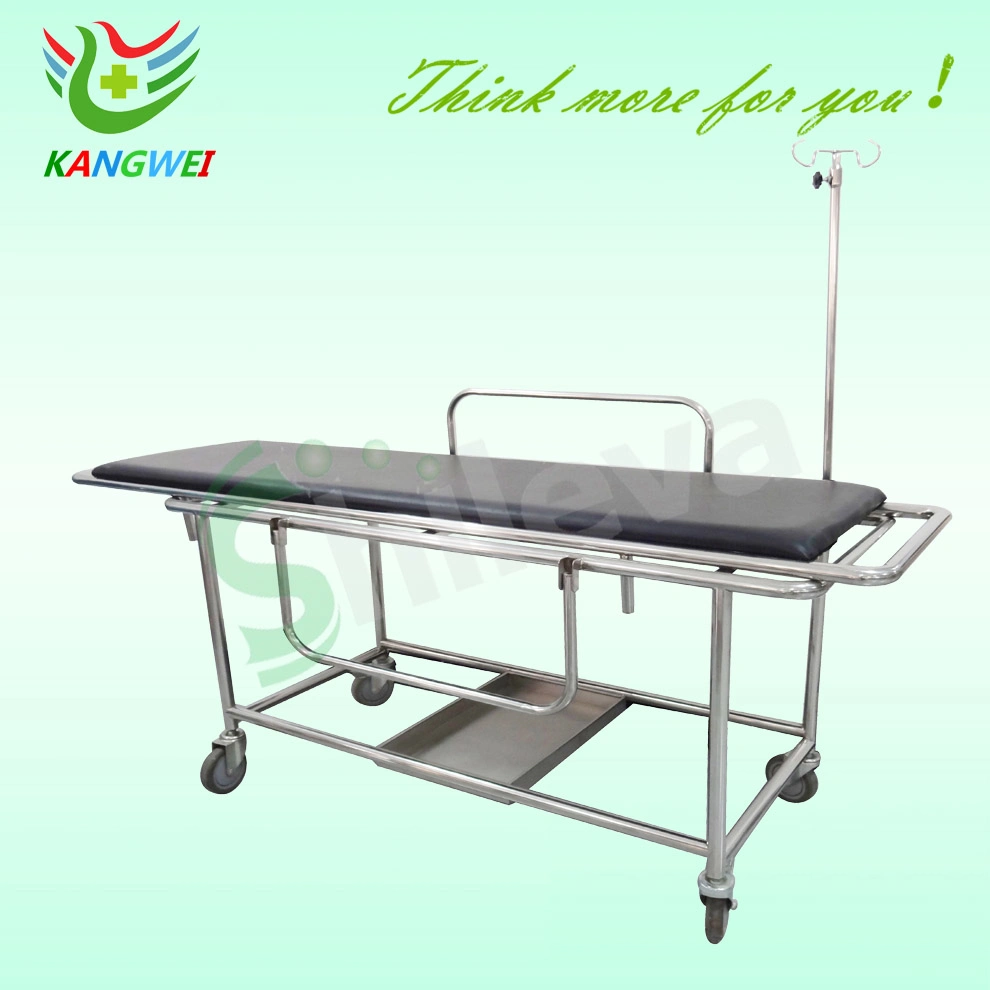 Hospital Aluminum Alloy Luxurious Rise-and-Fall Stretcher Cart Slv-B4305