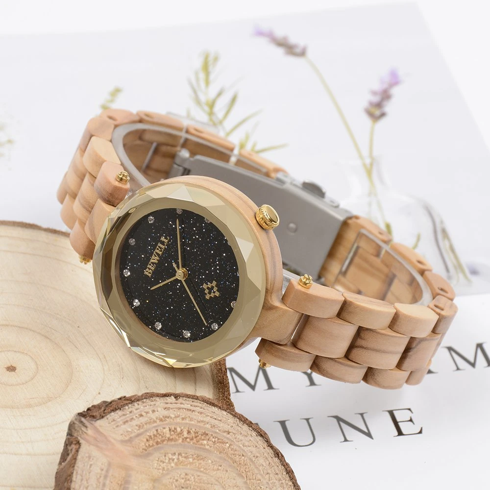 Bewell Handcrafted Wood Original Watches with Band Custom Logo Bamboo Wood Watch