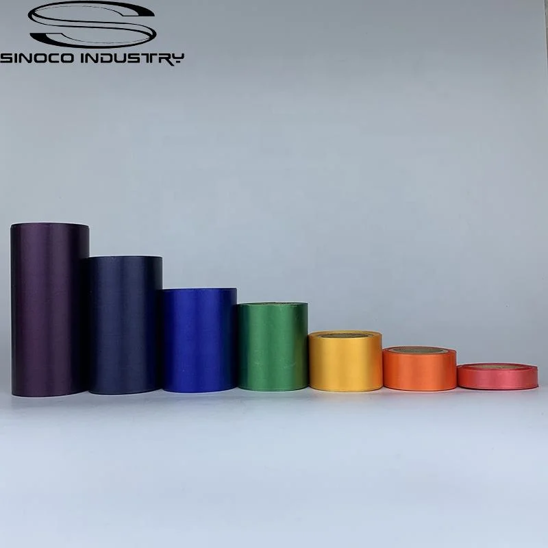 Sinoco Customized Satin Tape Pure Colors Satin Ribbon Customized Printed Logo Ribbon