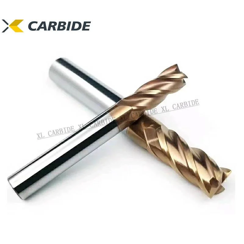 Fresa de extremidade em carboneto de tungsténio reta Shank End Mill Tools