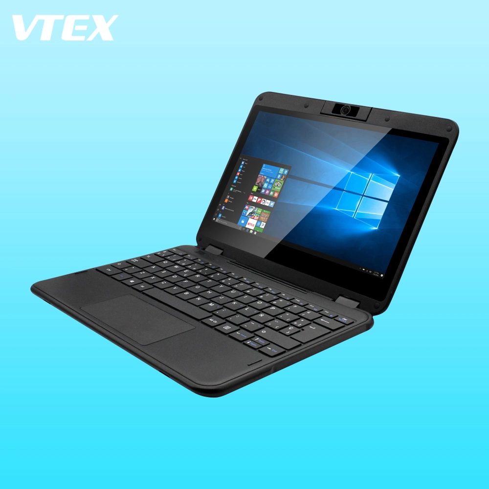 11.6inch Yoga Custom Laptop Keyboard Protector IP54 Waterproof 2MP HD Camera DDR4 RAM Mini Pocket Laptop