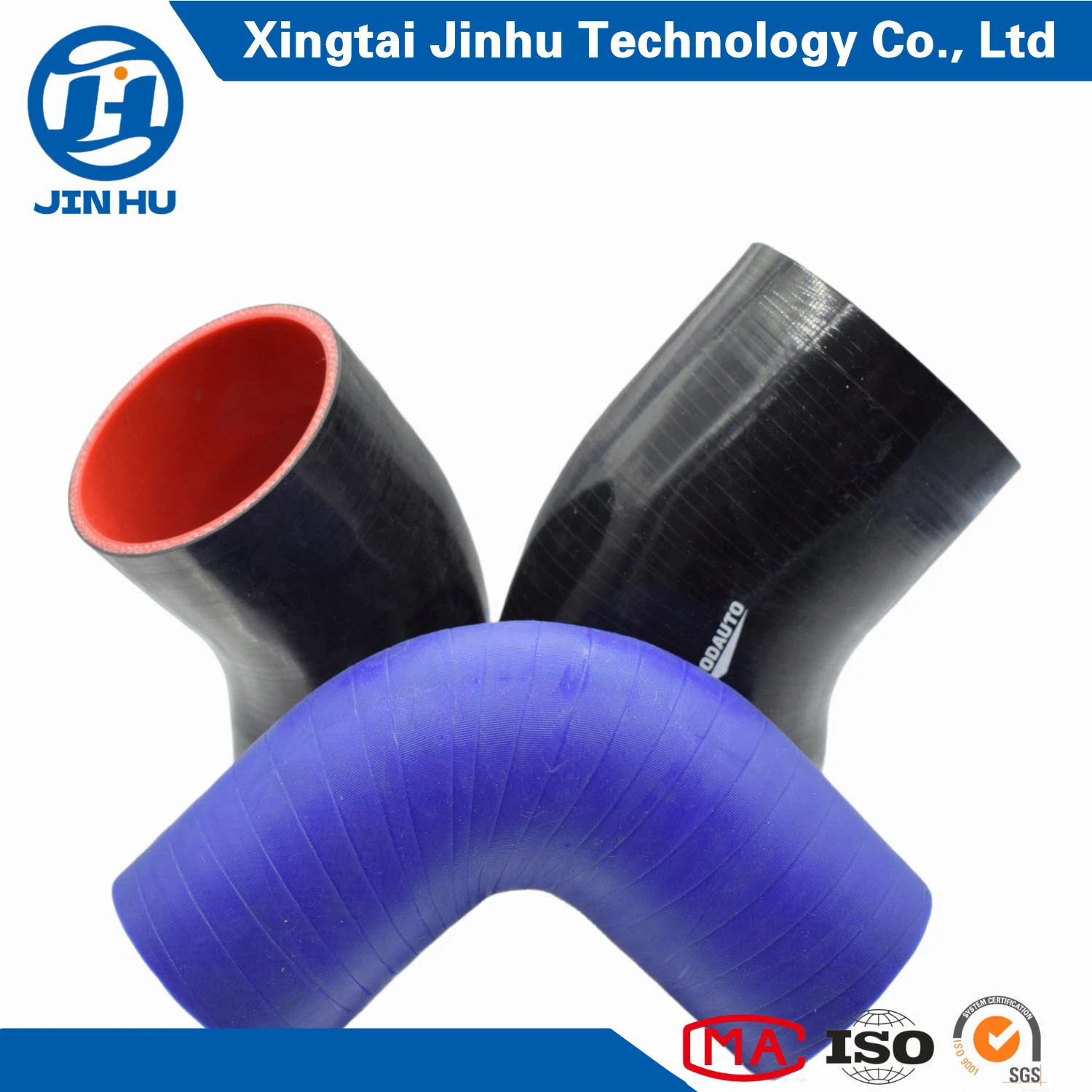 Jinhu Radiator 45 Degree Elbow Silicone Reducer 3 Inch Rubber Hose (OEM)