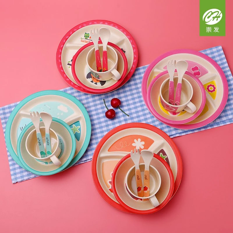 Factory Wholesale/Supplier All Size Kids Melamine Bamboo Fiber Tableware