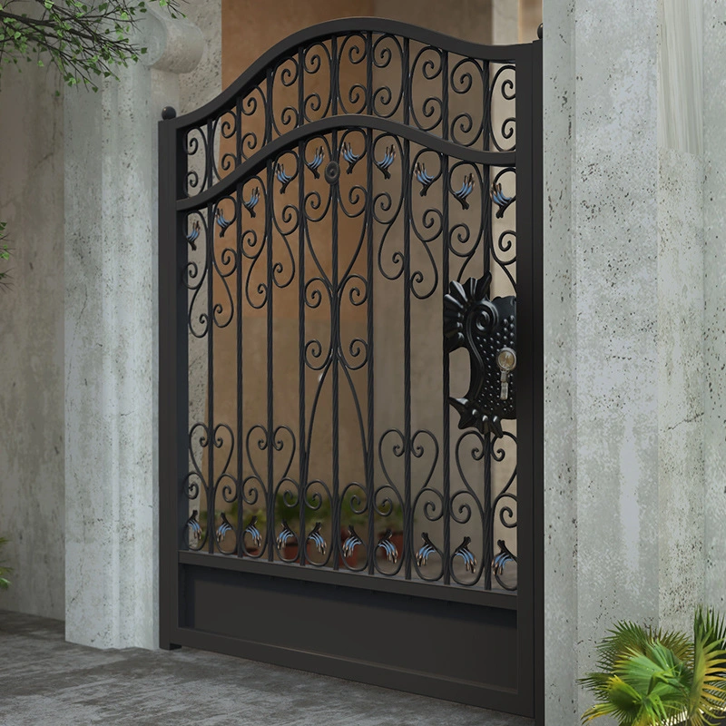 Security Gates Residential Powder Coating Aluminium/Wrought Iron Main Gate for Garden