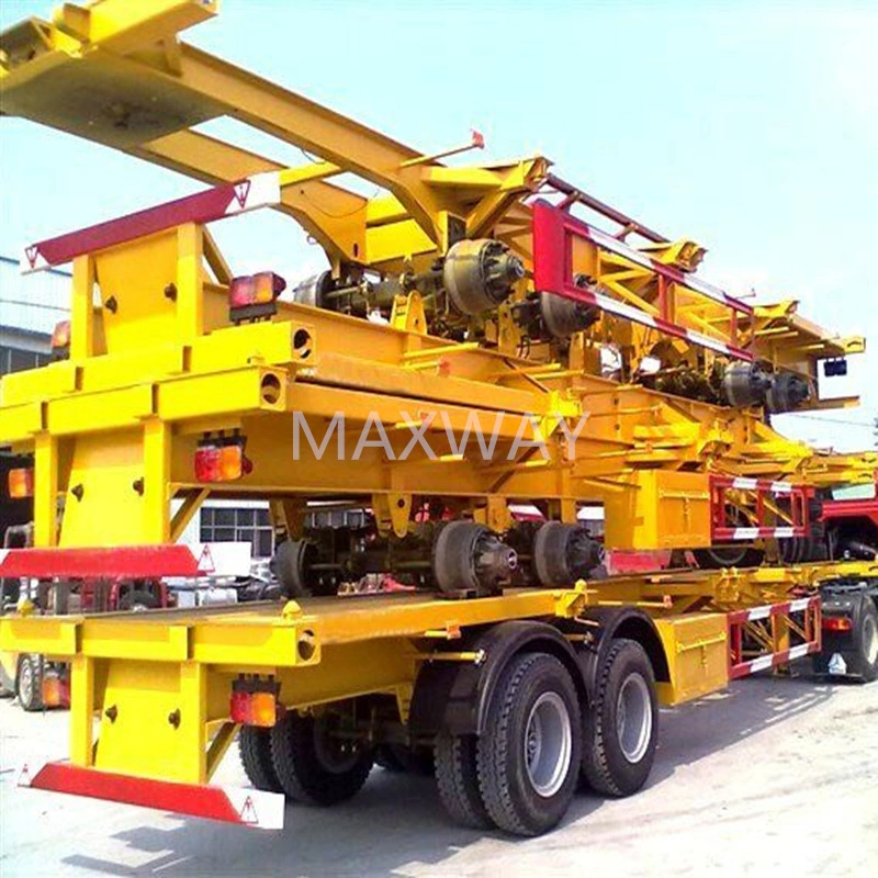 China Manufacterur High quality/High cost performance 40&prime; FT 2-3 Axle Skeleton Semi Traile for Sale