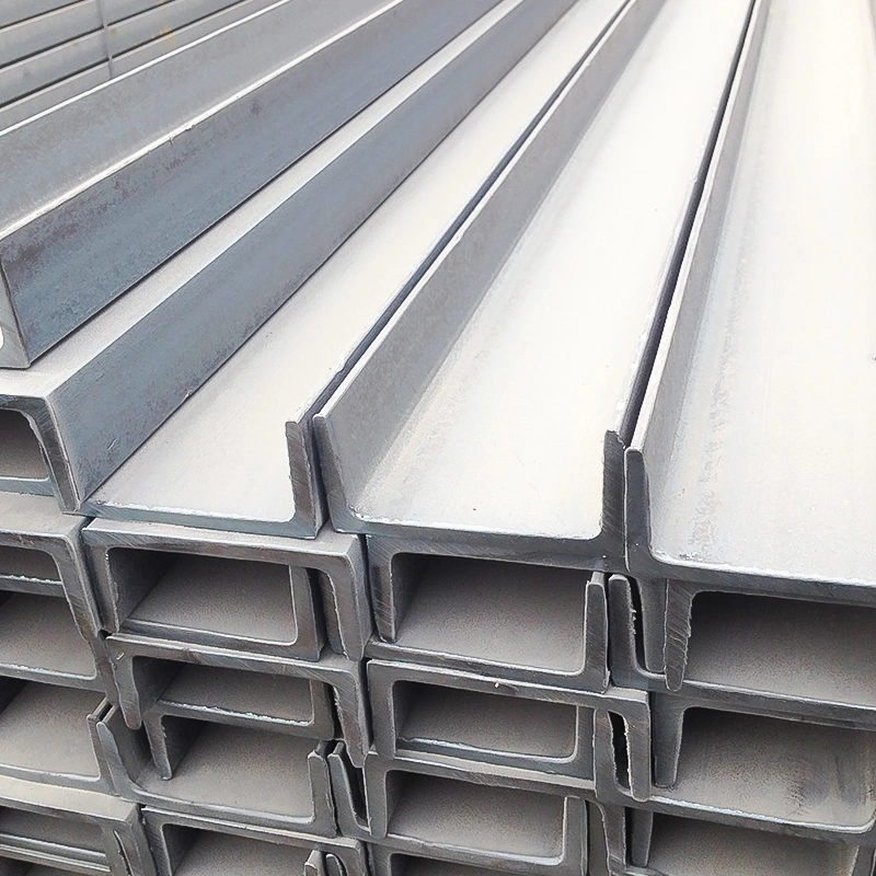 ASTM Q235 Q195 laminado en caliente formado en frío C U H Perfil de la forma Canal de acero galvanizado