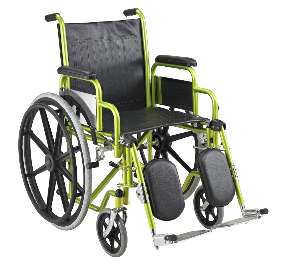 Hospital Furniture Wholesale Medical Folding Has Foot Support for Wheelchair