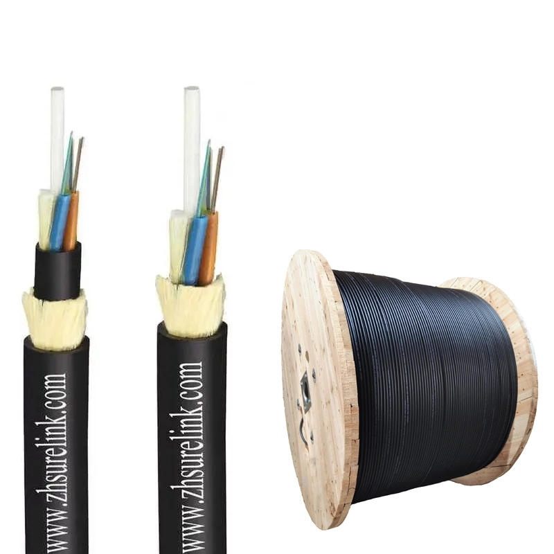 Fabricante 2core 6core 12core cable de caída plano Gyfxtby exterior Overhead Cable de fibra óptica monomodo cable de fibra óptica